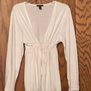 White soft light summer must have cotton cover up